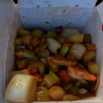 Chin's Kitchen - I ordered Kung Pao Shrimp, so where did all this F%@$#NG celery come from? - Chinese Near Me - Portland, Oregon