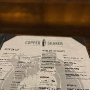 Copper Shaker - Table - Cocktail Bars Near Me - Tampa, Florida Copper Shaker - Table - Cocktail Bars Near Me - Tampa, Florida
