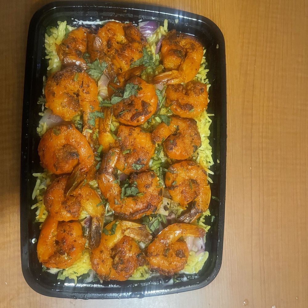Alibaba Kebab - Tandoori Shrimp over Rice - Kebab Near Me - Buffalo, New York Alibaba Kebab - Tandoori Shrimp over Rice - Kebab Near Me - Buffalo, New York