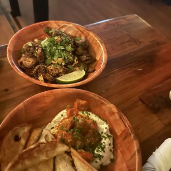 Mother’s Ruin - Absolutely delicious-Thai Brussels Sprouts & Whipped Feta Dip - Bars Near Me - Austin, Texas Mother’s Ruin - Absolutely delicious-Thai Brussels Sprouts & Whipped Feta Dip - Bars Near Me - Austin, Texas