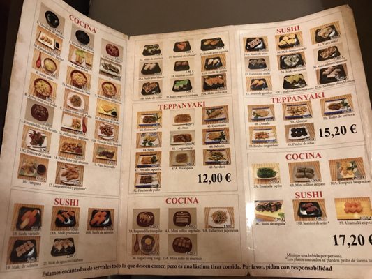 Menu photo 2 Fuji Valencia, V Menu photo 2 Fuji Valencia, V