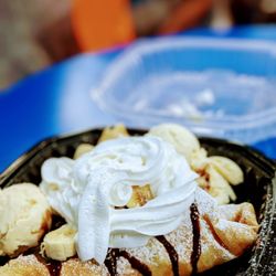 Scoop ‘N Twist - Nutella Fella (banana, strawberry and chocolate sauce) with Nutella chocolate and vanilla ice cream.