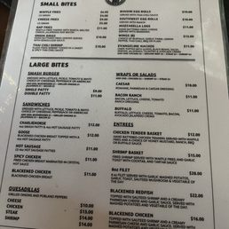 Here's the current prices. No ribeye. It's a petite filet mignon now and more expensive. Here's the current prices. No ribeye. It's a petite filet mignon now and more expensive.