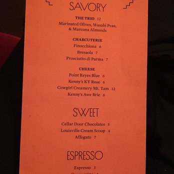 Hell or High Water - Snack options. - Cocktail Bars Near Me - Louisville, Kentucky