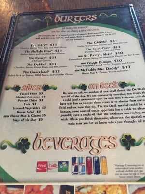 Menu photo 3 McFadden's Saloon Pittsburgh, PA