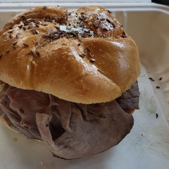 The Kitchen Sink - Beef on a weck roll - Sandwiches Near Me - Wilmington, North Carolina The Kitchen Sink - Beef on a weck roll - Sandwiches Near Me - Wilmington, North Carolina