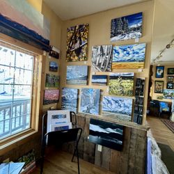 Coyote Creek Arts - One of MANY creative corners in our gallery. This is Snowdogs Photo Art by Lisa Lindsey