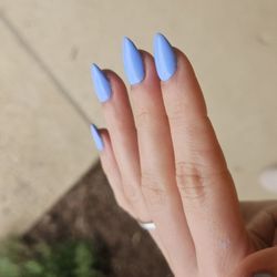 Nail Villa - Gel x manicure periwinkle color