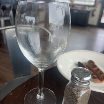 Monica’s Riverview - Empty mimosa glass - Breakfast & Brunch Near Me - Antioch, California