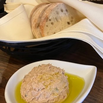 Jimmy P's Charred - complimentary bread with cherry butter - Steakhouses Near Me - Naples, Florida