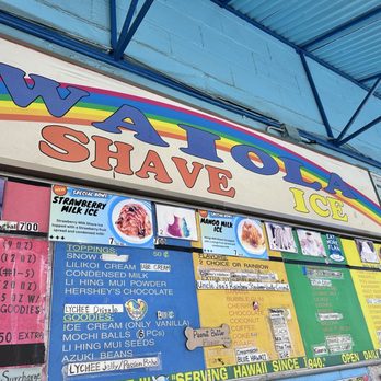 Waiola Shave Ice - Menu - Ice Cream & Frozen Yogurt Near Me - Honolulu, Hawaii Waiola Shave Ice - Menu - Ice Cream & Frozen Yogurt Near Me - Honolulu, Hawaii