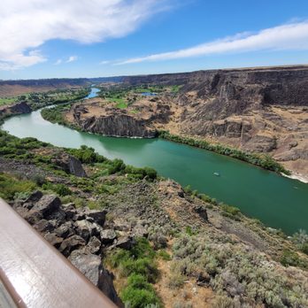 Twin Falls Visitor Center - View of Snake River from the Twin Falls VC. - Historical Tours Near Me - Twin Falls, Idaho