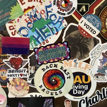 Back East Bagels - Another cool sticker riffing on a bagel logo - Bagels Near Me - Tempe, Arizona