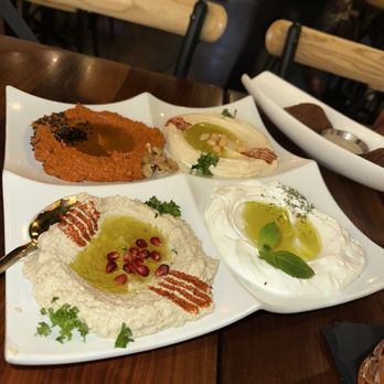 Elite Experience: Sufrat Mediterranean Grill - Dip Sampler - Yelp Events Near Me - Doral, Florida