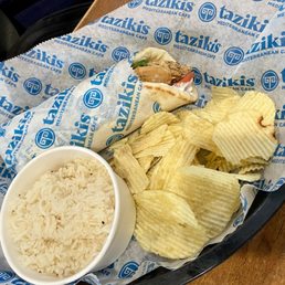 Grilled Chicken Basil-Pesto Pita, no pesto w/Side of Basmati Rice (delish) slight lemon taste Grilled Chicken Basil-Pesto Pita, no pesto w/Side of Basmati Rice (delish) slight lemon taste