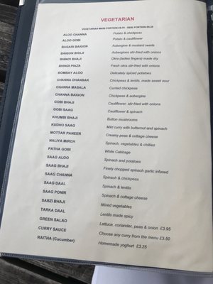Menu photo 7 Spice Lounge Burford, OXF