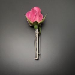 Patricia Reil Jewels - Sterling silver vase pin that holds water and fresh flowers!