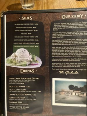 Menu photo 2 Giorlando's Restaurant Metairie, LA Menu photo 2 Giorlando's Restaurant Metairie, LA