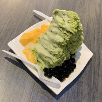 Nu Ice & Drinks - Matcha ice cream with honey boba and flan! - Desserts Near Me - Houston, Texas Nu Ice & Drinks - Matcha ice cream with honey boba and flan! - Desserts Near Me - Houston, Texas