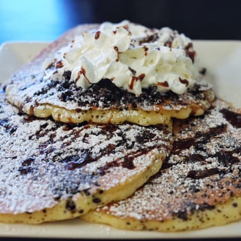 Scramblers Cafe - Oreo cookie pancakes!!! - Breakfast & Brunch Near Me - Norco, California Scramblers Cafe - Oreo cookie pancakes!!! - Breakfast & Brunch Near Me - Norco, California