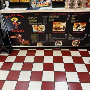 Mario Bros Tacos - Menu/ Dessert area - Tacos Near Me - Dallas, Texas Mario Bros Tacos - Menu/ Dessert area - Tacos Near Me - Dallas, Texas