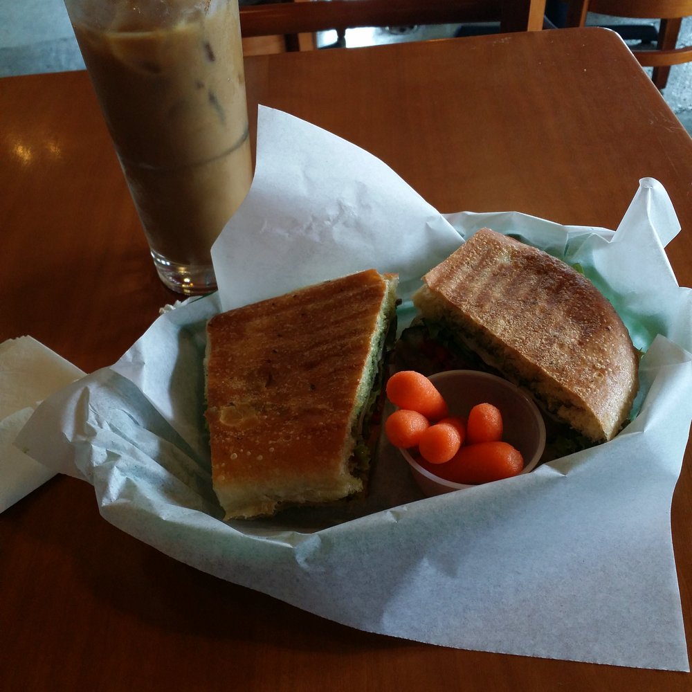 Cloud Forest Cafe - Got the valley veggie panini and a large iced coffee. - Coffee & Tea Near Me - Davis, California Cloud Forest Cafe - Got the valley veggie panini and a large iced coffee. - Coffee & Tea Near Me - Davis, California