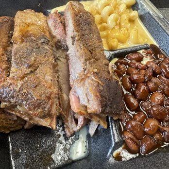 Martiny's BBQ - 1/2 Rack Ribs Mac n' Cheese Baked Beans - Barbeque Near Me - Lewis Center, Ohio Martiny's BBQ - 1/2 Rack Ribs Mac n' Cheese Baked Beans - Barbeque Near Me - Lewis Center, Ohio