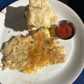 Fork and Plough - Sausage, Egg & Cheese Biscuit - New American Near Me - Greenville, South Carolina
