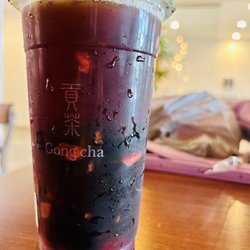 Gong Cha Sugar Land - Strawberry Earl Grey with Herbal Jelly