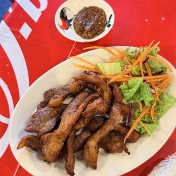 Noodles Party - Sun-dried pork appetizer - Thai Near Me - Chicago, Illinois Noodles Party - Sun-dried pork appetizer - Thai Near Me - Chicago, Illinois