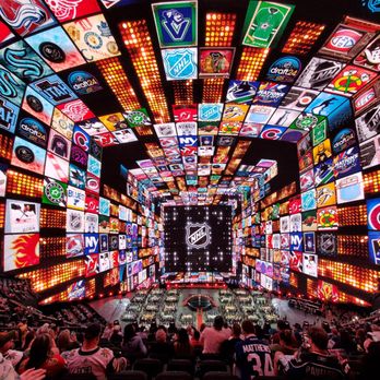 Sphere - 6/28/24 NHL Draft day 1: optical illusion imagery - Stadiums & Arenas Near Me - Las Vegas, Nevada Sphere - 6/28/24 NHL Draft day 1: optical illusion imagery - Stadiums & Arenas Near Me - Las Vegas, Nevada