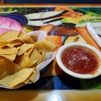 Margarita's Grill - complementary chips and salsa (just a bit of heat!) - Mexican Near Me - Greenwood, Indiana