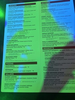 Menu photo 2 Hollywood Improv Restaurant Hollywood, CA Menu photo 2 Hollywood Improv Restaurant Hollywood, CA