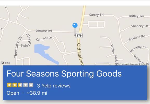 Four Seasons Sporting Goods 5309 Old National Hwy Atlanta Ga Sporting Goods Mapquest