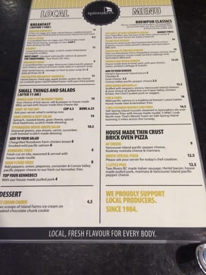 Menu photo 8 Spinnaker's On the Fly Sidney, BC Menu photo 8 Spinnaker's On the Fly Sidney, BC
