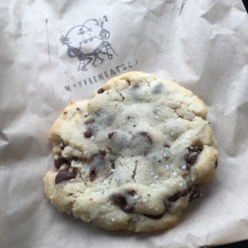 Kaffeeklatsch - Chocolate chip cookie with pretzel salt. - Coffee & Tea Near Me - Seattle, Washington