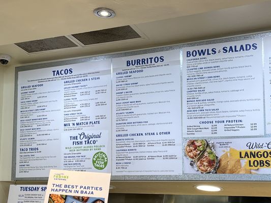 Menu photo 1 Rubio's Coastal Grill La Verne, CA Menu photo 1 Rubio's Coastal Grill La Verne, CA