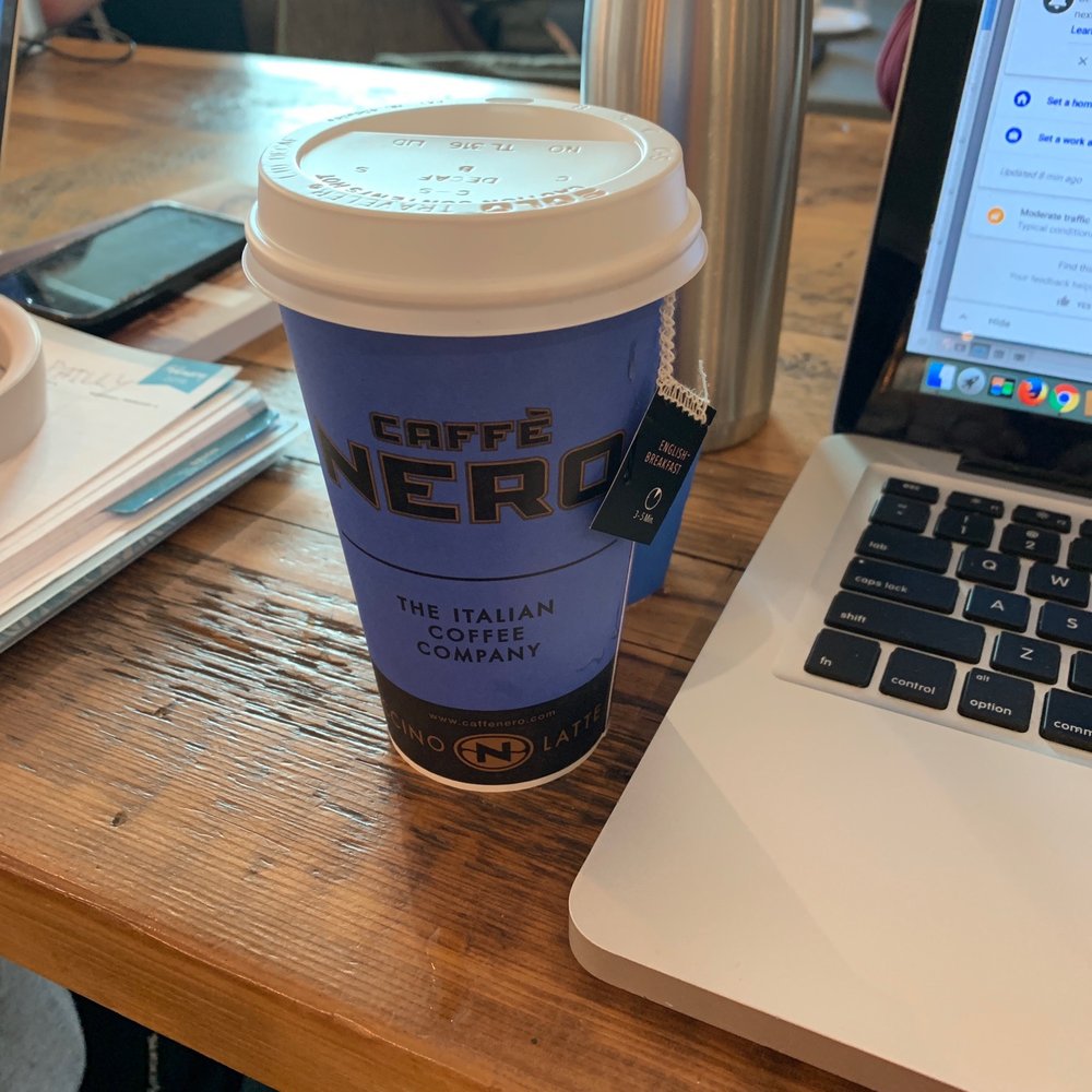 Caffe Nero - Studying with my favorite - a London Fog. - Coffee & Tea Near Me - Boston, Massachusetts