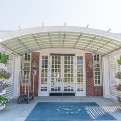 Dorchester Awning - Arched awning for entranceway at Chatham Bars Inn - Cape Cod, MA