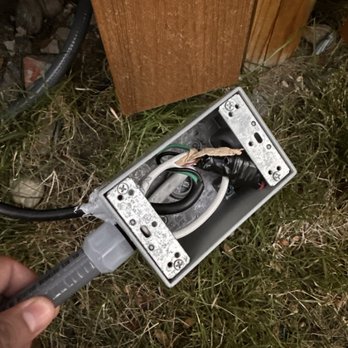 Illumination Concepts - No cover plate and used electrical tape to seal the junction box. - Lighting Fixtures & Equipment Near Me - Austin, Texas