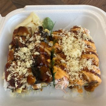 Fat Salmon Sushi - Black Dragon Roll & Firecracker Roll Excellent presentation and definitely delicious!! - Sushi Bars Near Me - Hamtramck, Michigan Fat Salmon Sushi - Black Dragon Roll & Firecracker Roll Excellent presentation and definitely delicious!! - Sushi Bars Near Me - Hamtramck, Michigan