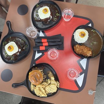 Domo Kun Cafe - Food and table set up - Cafes Near Me - Buena Park, California Domo Kun Cafe - Food and table set up - Cafes Near Me - Buena Park, California