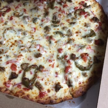 Pizza Track - Large hunter beef pizza, pan crust - Burgers Near Me - Willowbrook, Illinois