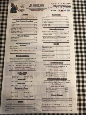 Menu photo 8 J's Simply Soul White, GA