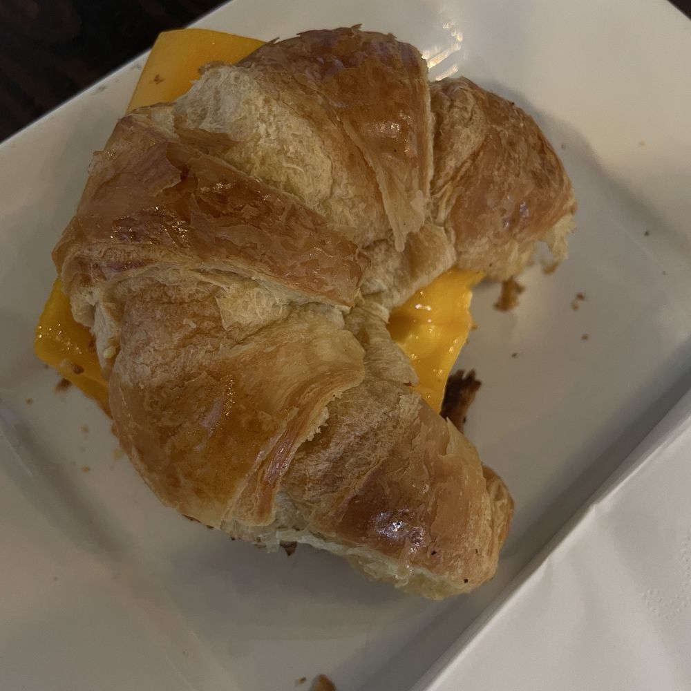 Vintage Café - sausage egg and cheese croissant - Cafes Near Me - Montgomery, Alabama