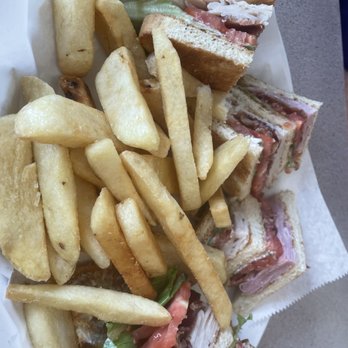 Christo's Cafe - Best ever club sandwich (too tall to bite!) and giant steak fries. - Breakfast & Brunch Near Me - Orlando, Florida Christo's Cafe - Best ever club sandwich (too tall to bite!) and giant steak fries. - Breakfast & Brunch Near Me - Orlando, Florida