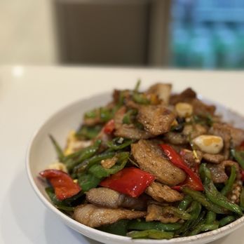 Sofun Noodle Bar - Berkshire Pork and Fried Egg Stir Fry - Dim Sum Near Me - Summit, New Jersey Sofun Noodle Bar - Berkshire Pork and Fried Egg Stir Fry - Dim Sum Near Me - Summit, New Jersey