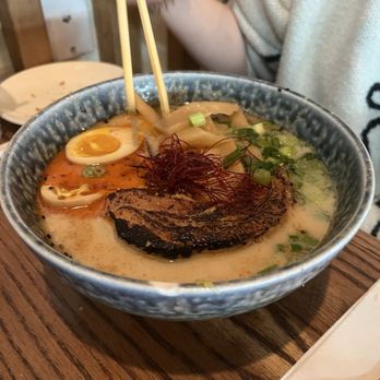 Wabi House - Fort Worth - Shoyu Ramen but with spicy miso broth instead of - Ramen Near Me - Fort Worth, Texas
