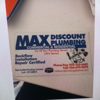 Max Discount Plumbing - Professional, communicative, efficiency, great deal - Plumbing Near Me