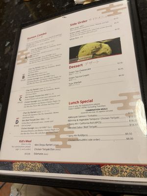Menu photo 6 Teishoku Honolulu, HI